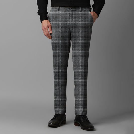 Midnight Plaid Fabric For Trousers