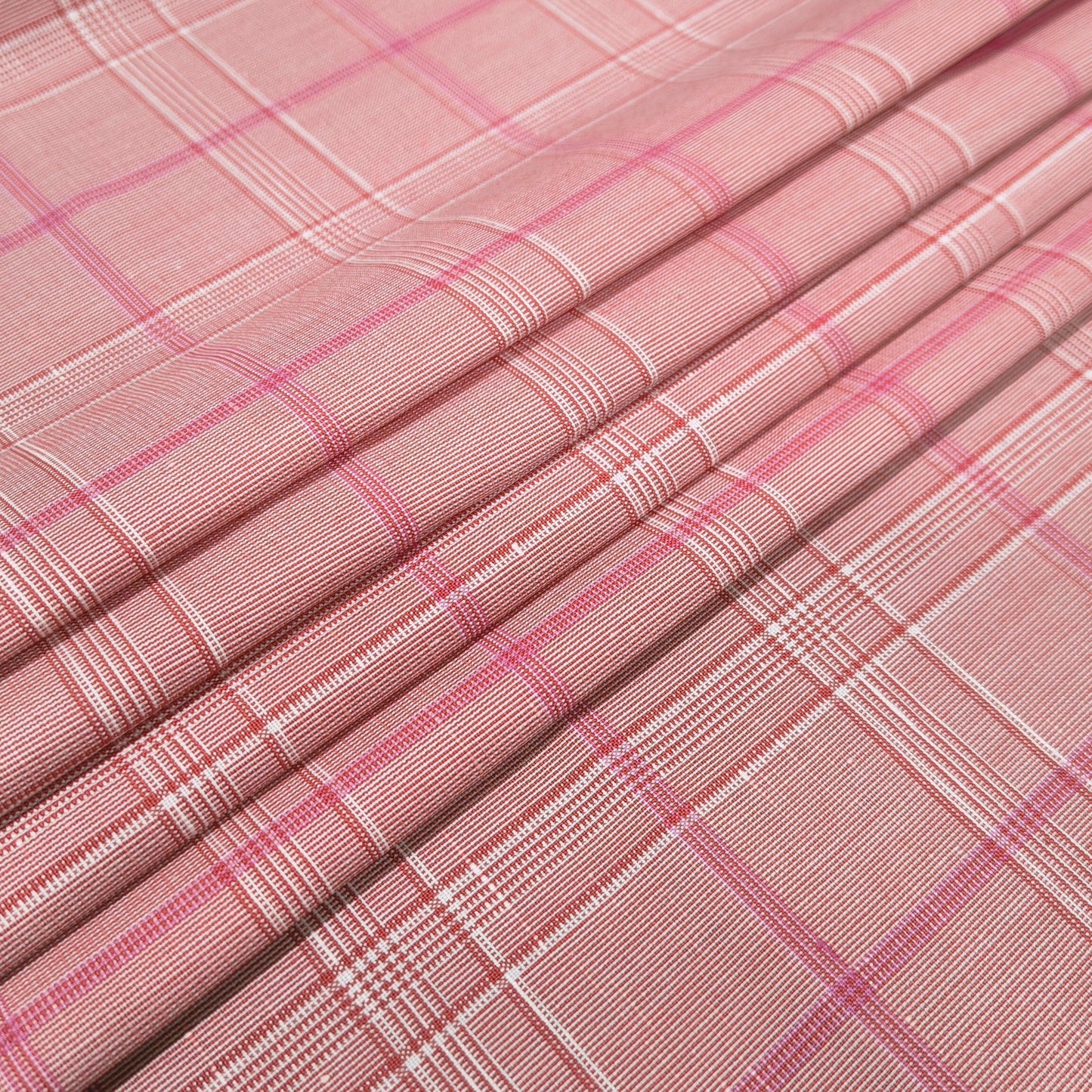 Cherry Blossom Checks Fabric