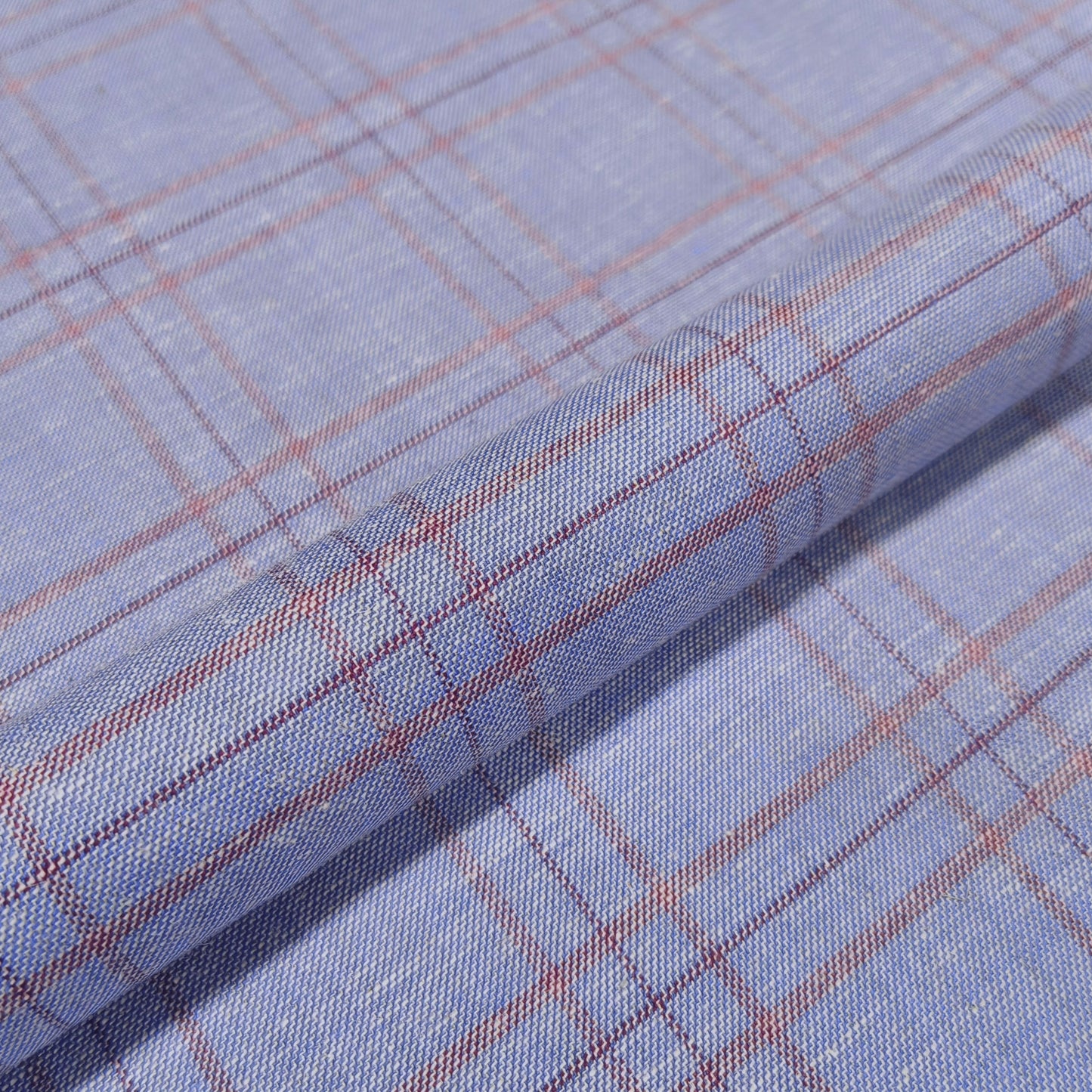 Blue Mist Grid Fabric