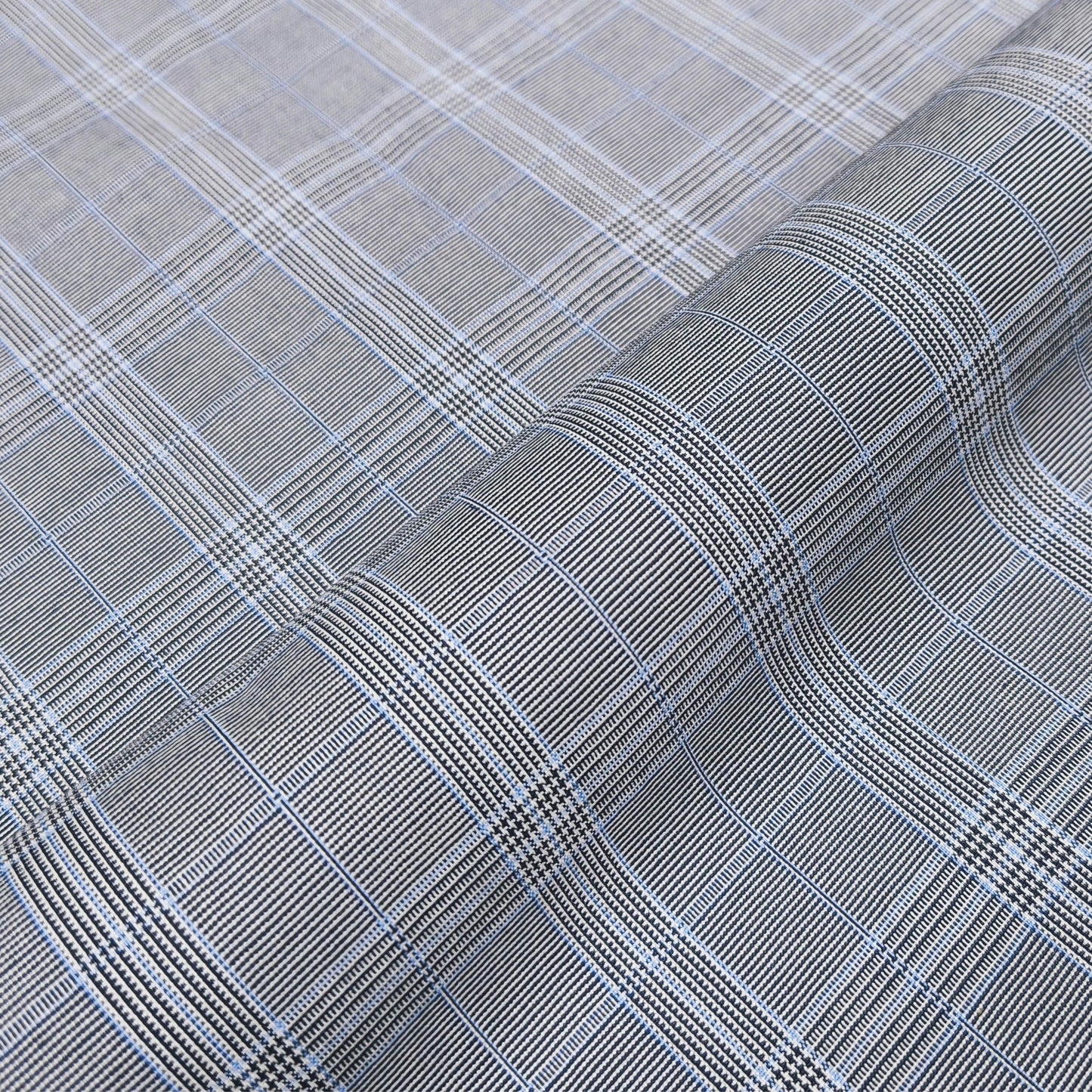 Silver Gridline Fabric