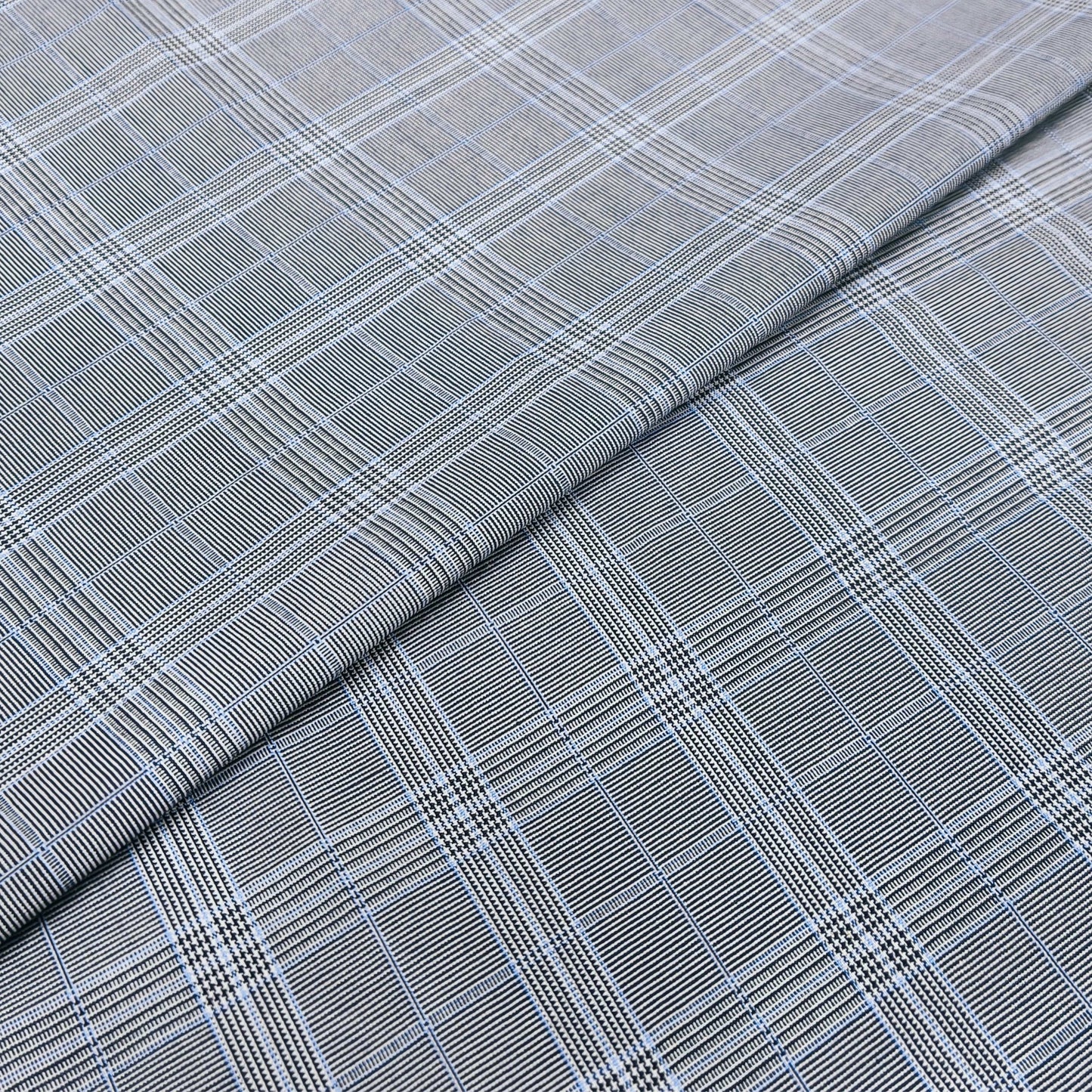 Silver Gridline Fabric