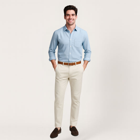 Canvas Tan Chino Fabric