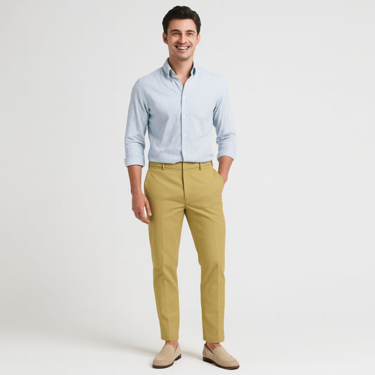 Mossstone Chino Fabric