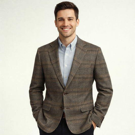 Refined Glen Plaid Fabric