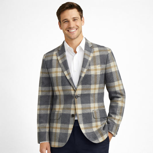 Vintage British Check Fabric