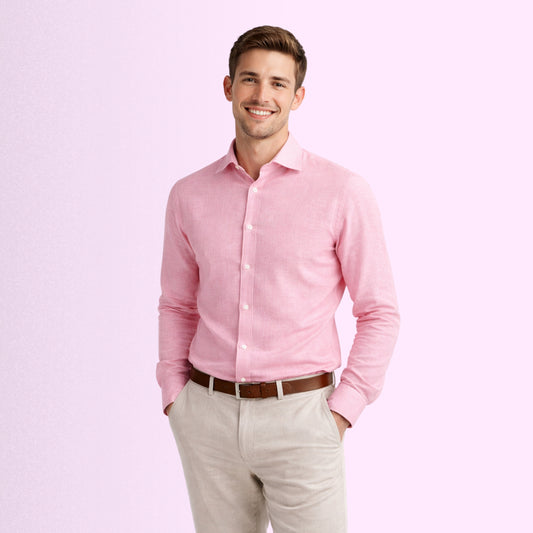 Rose Mist Linen Fabric