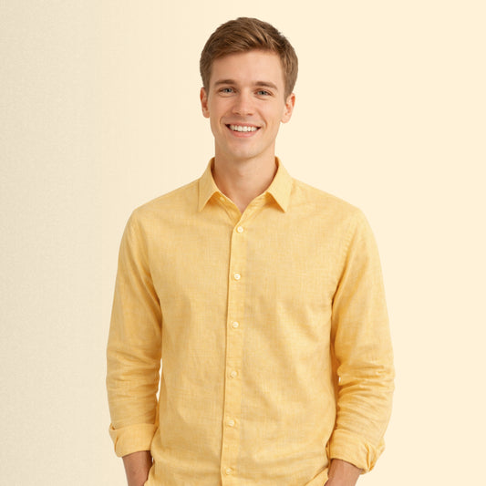 Golden Wheat Linen Fabric