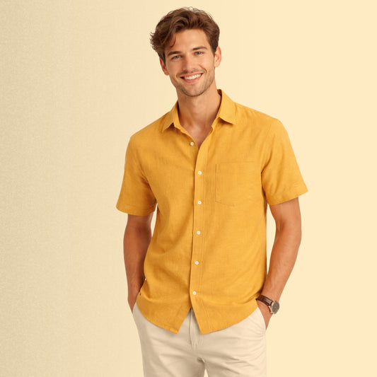 Honey Gold Linen Fabric