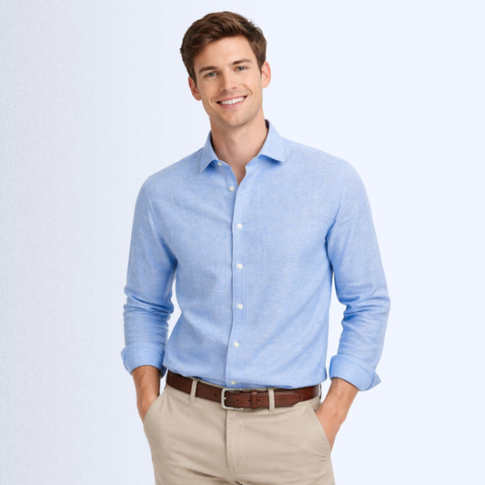 Sky Breeze Linen Fabric