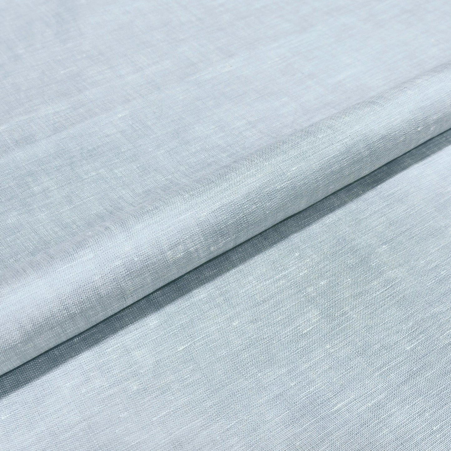 Frost Blue Linen Fabric