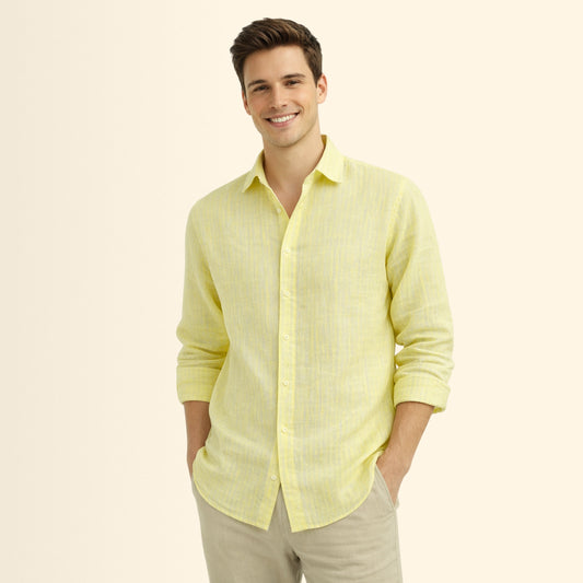 Airy Pistachio Linen Fabric