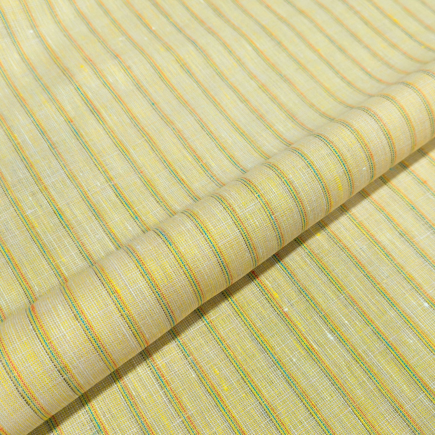 Sunbeam Multi-Stripe Linen Fabric