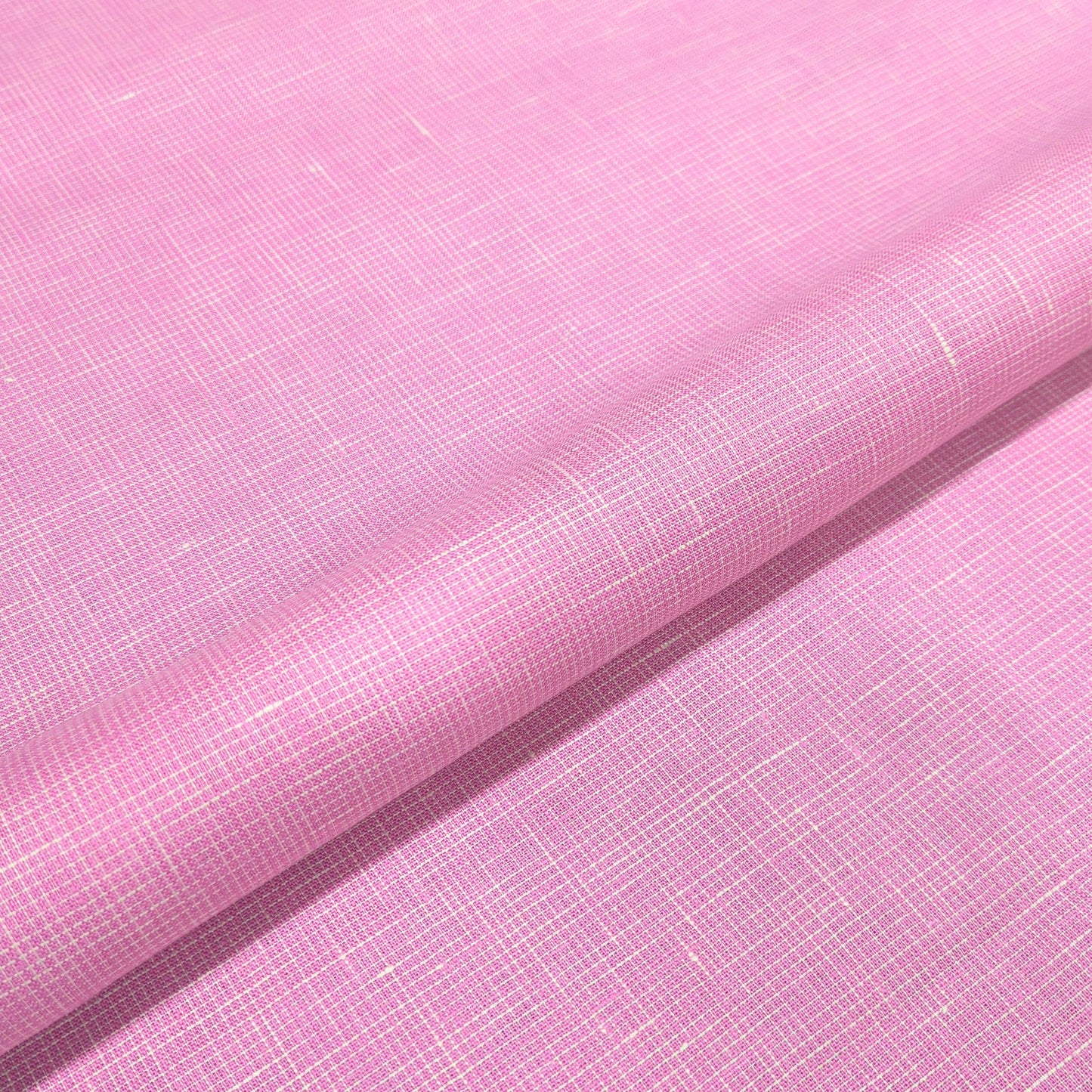 Candy Pink Linen Fabric