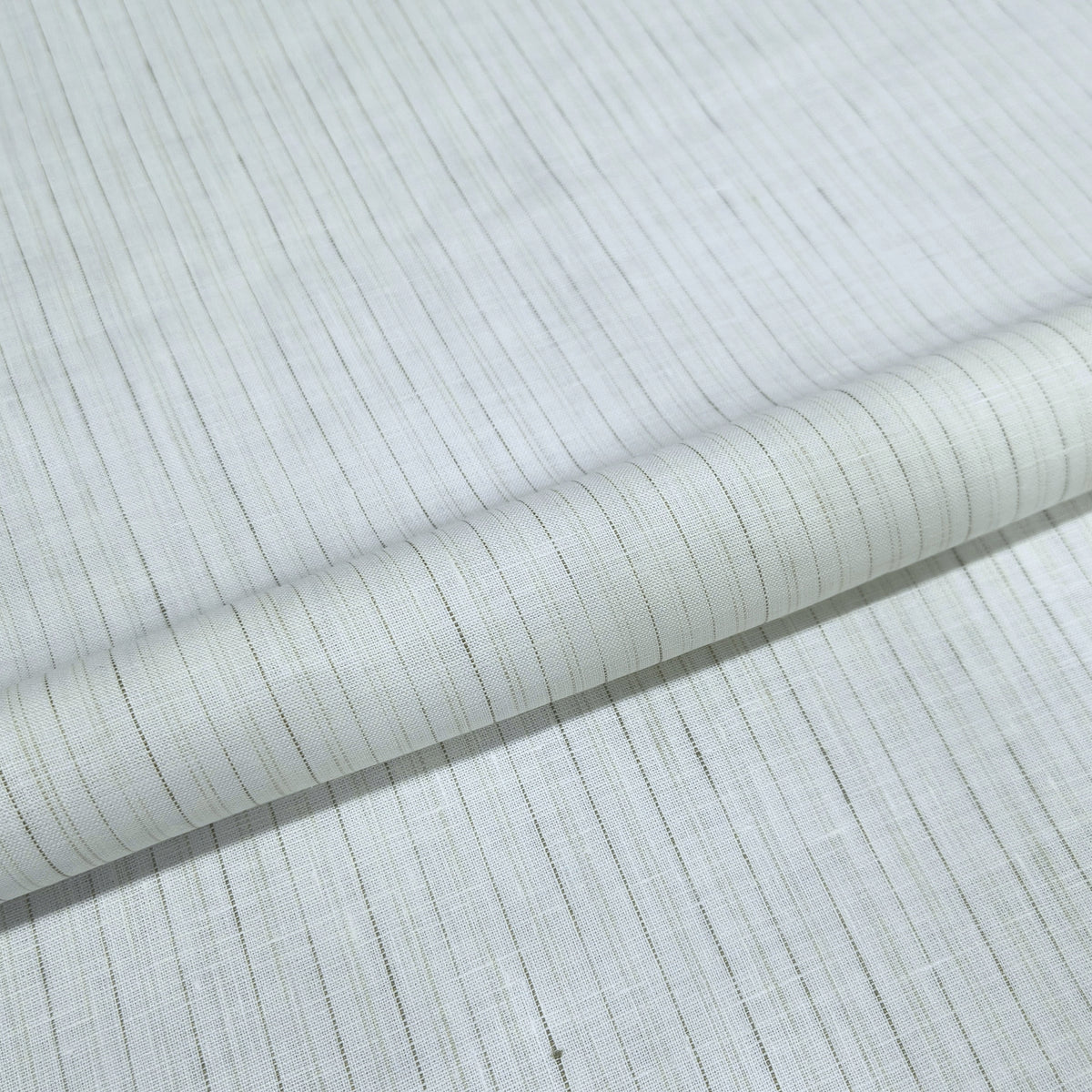 Olive Whisper Pinstripe Fabric