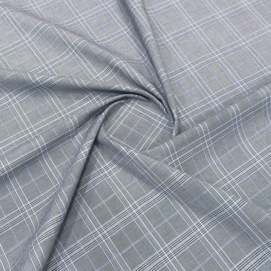 Silver Gridline Fabric