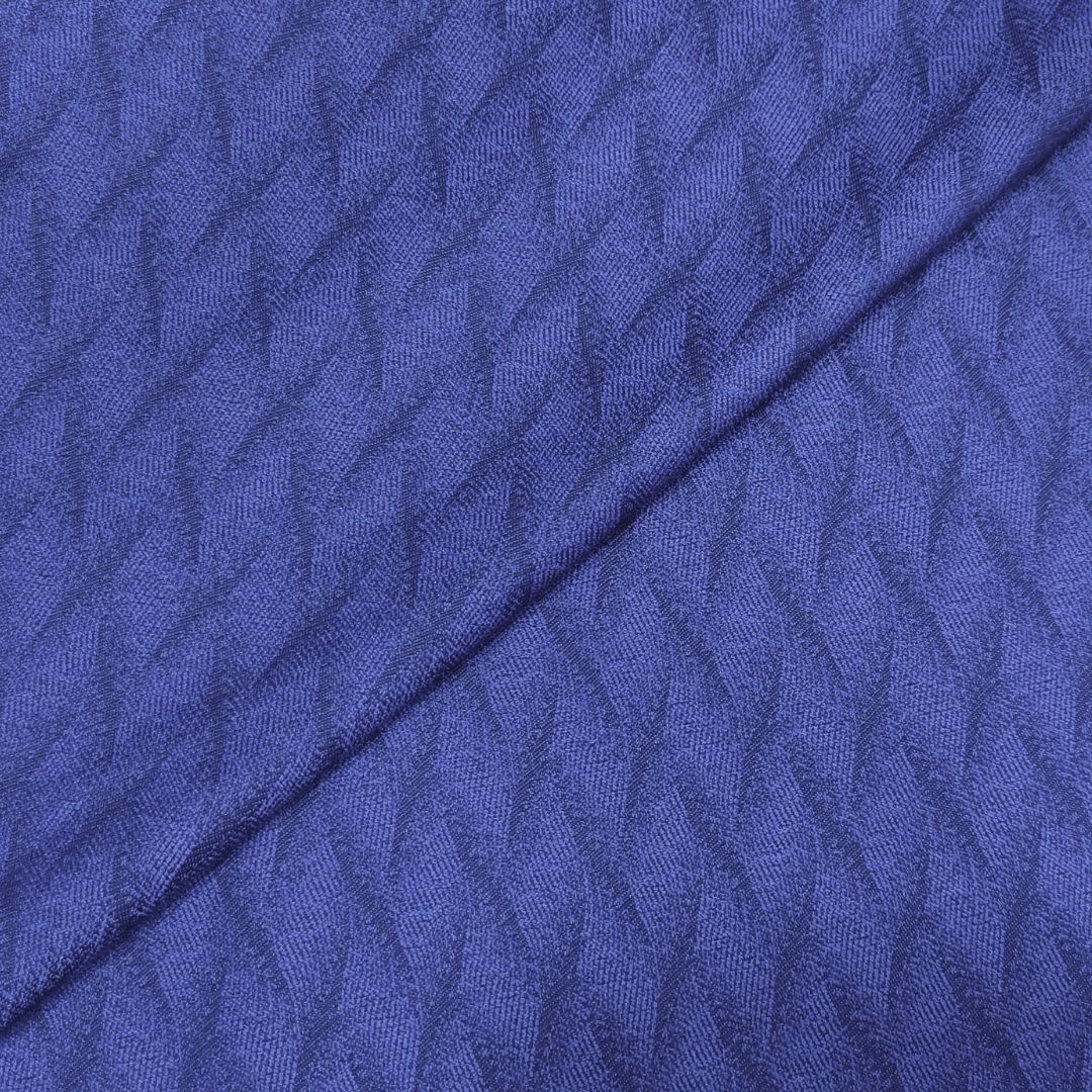 Amparo Blue Jacquard Fabric