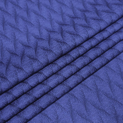 Amparo Blue Jacquard Fabric