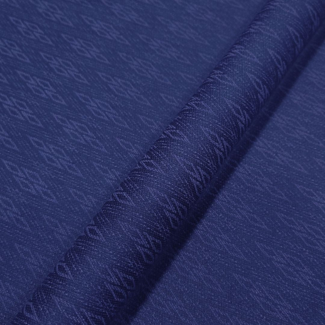 Indigo Emblem Fabric