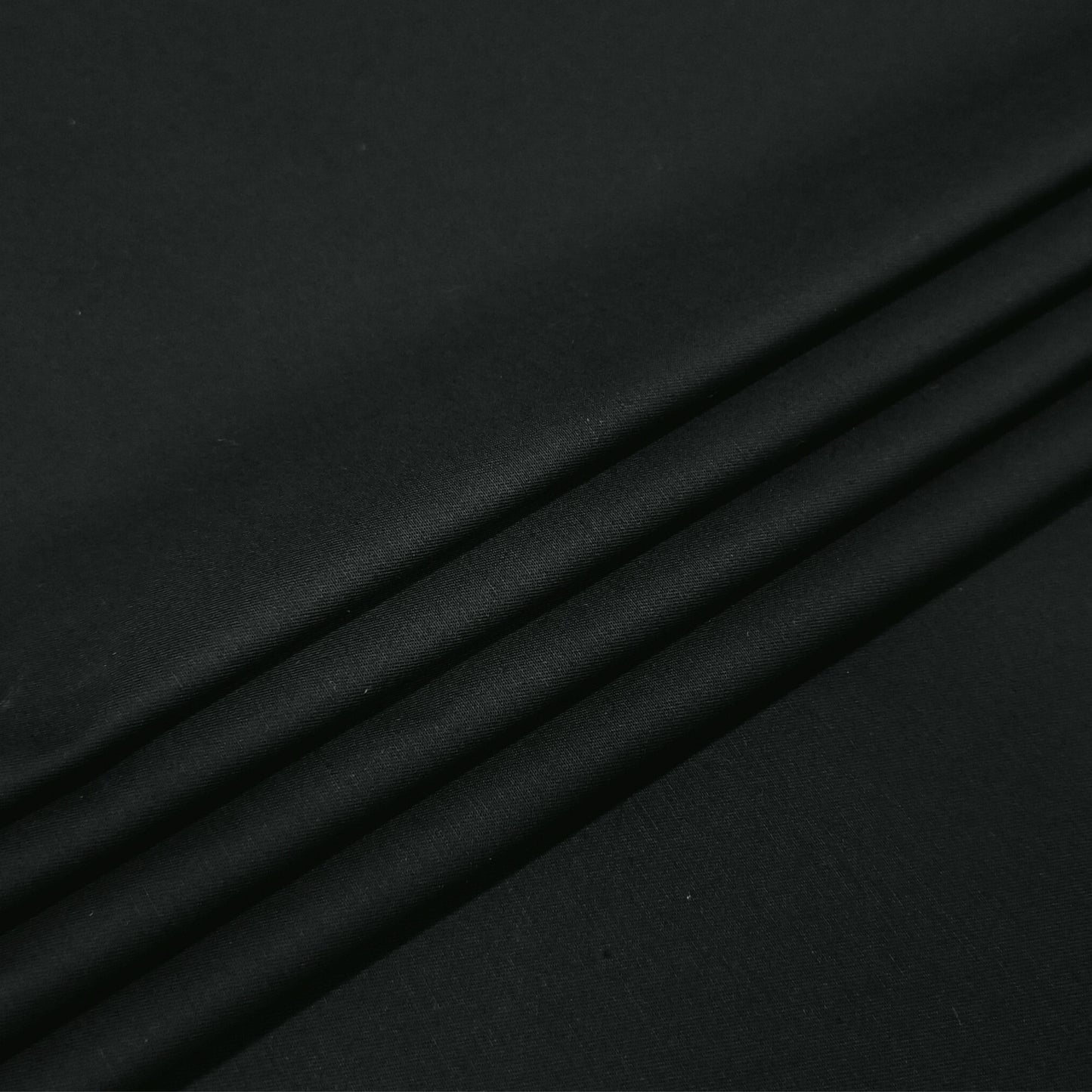 Jet Noir Chino Fabric
