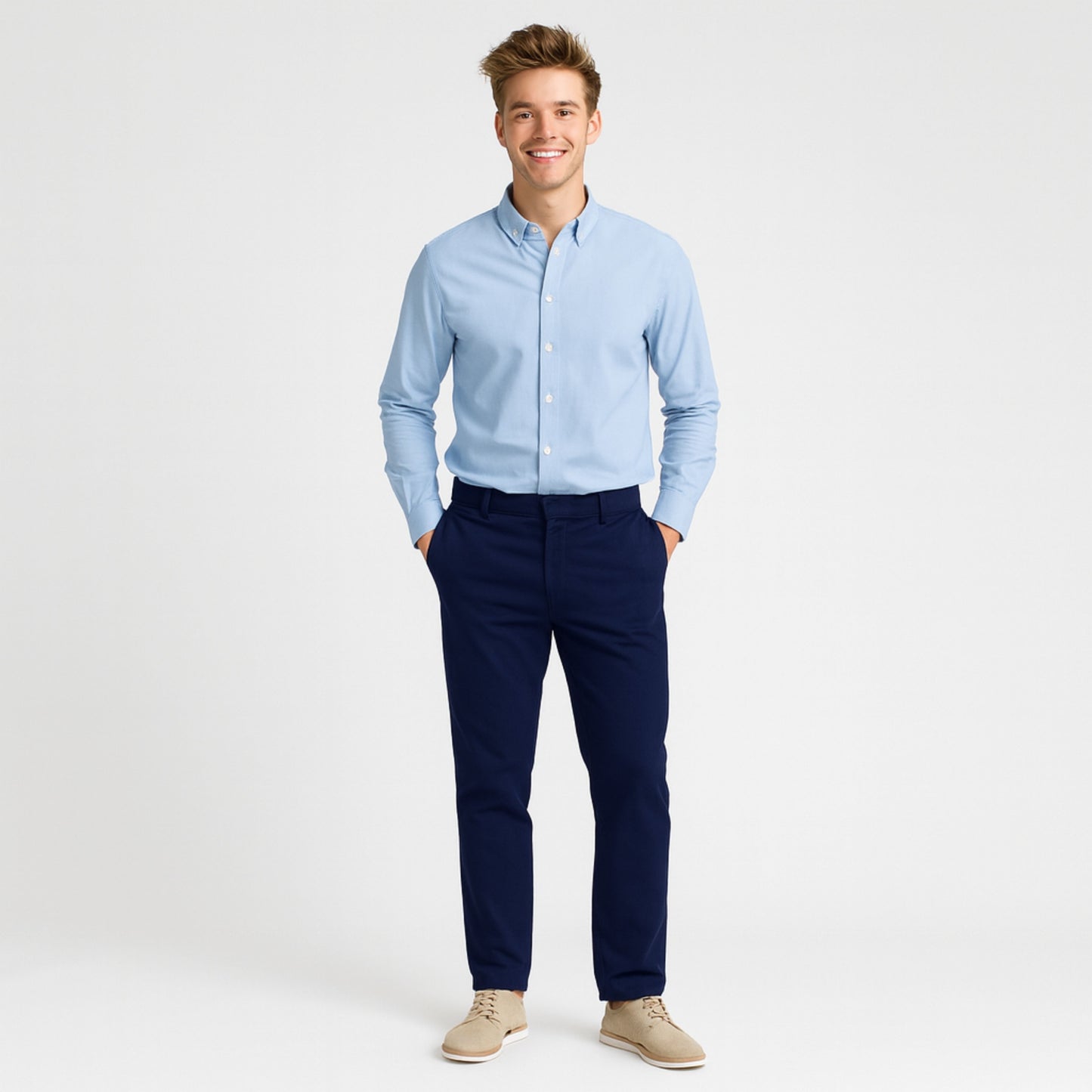 Blueberry Crest Chino Fabric