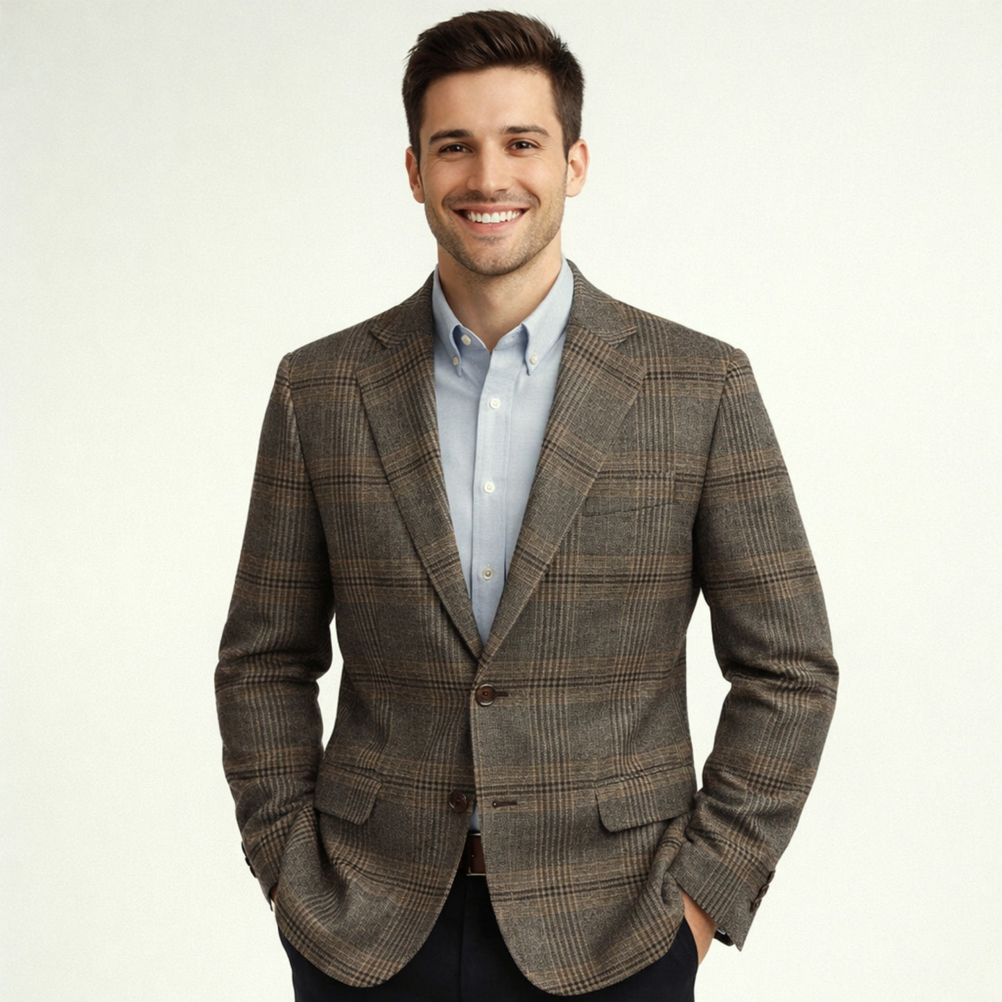 Refined Glen Plaid Fabric