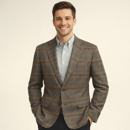 Partridge Grid Soft Weave Fabric