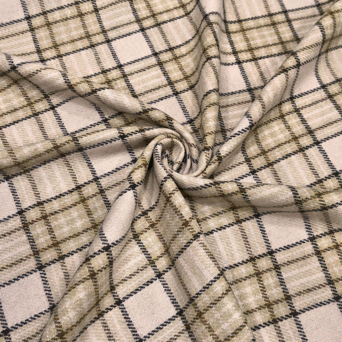 Amberlight Heritage Check Twill Fabric