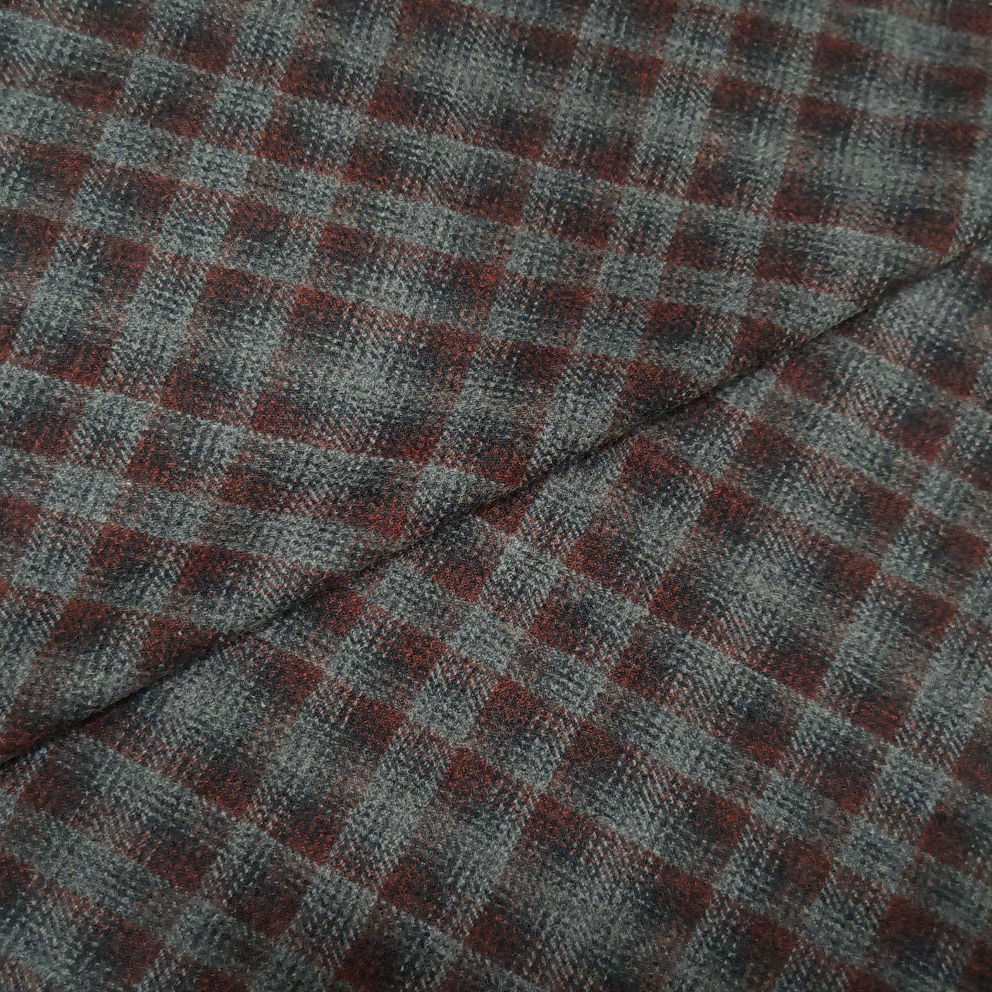 Rustwood Check Twill Fabric