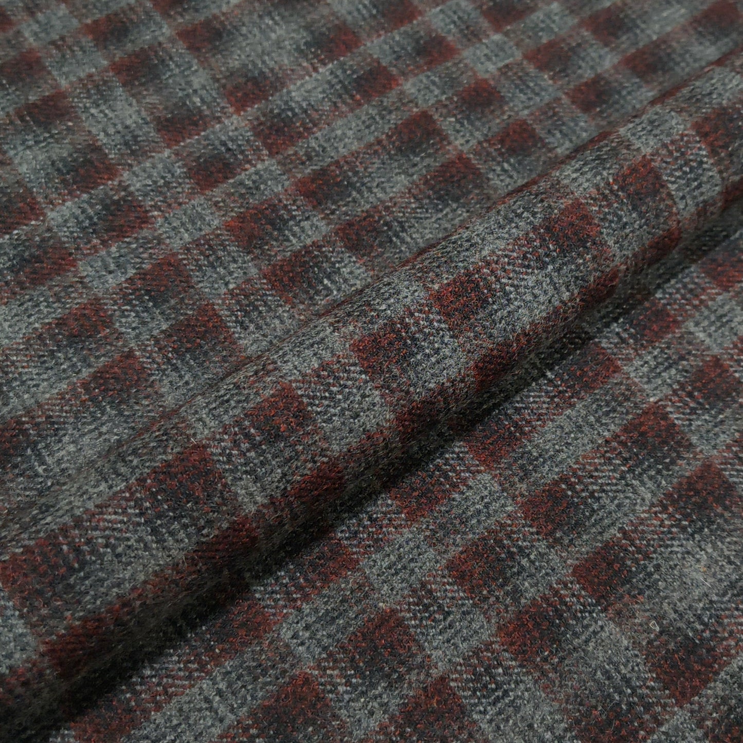 Rustwood Check Twill Fabric
