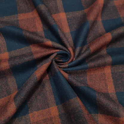 Autumn Rooibos Plaid Twill Fabric
