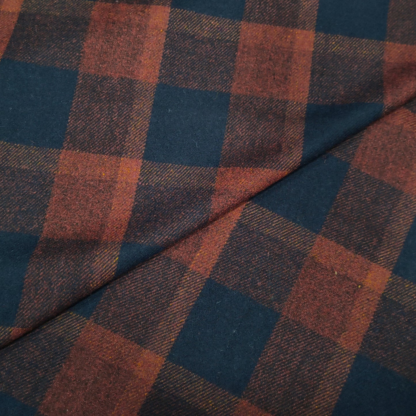 Autumn Rooibos Plaid Twill Fabric