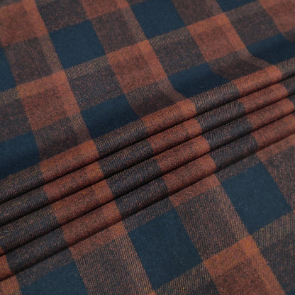 Autumn Rooibos Plaid Twill Fabric