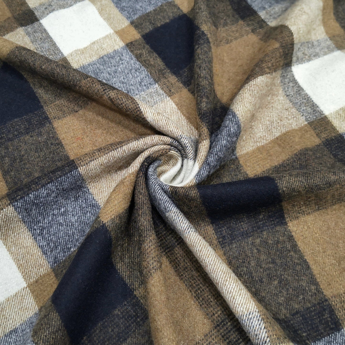 Cocoa Dune Plaid Fabric