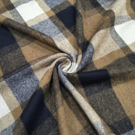 Cocoa Dune Plaid Fabric
