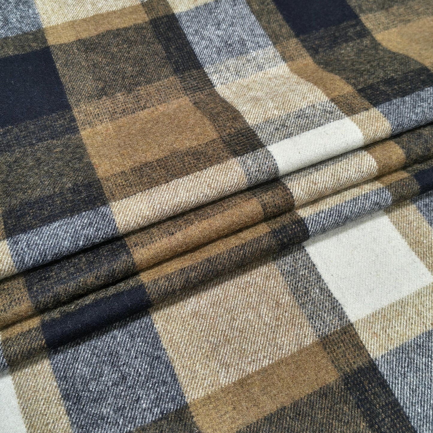 Cocoa Dune Plaid Fabric