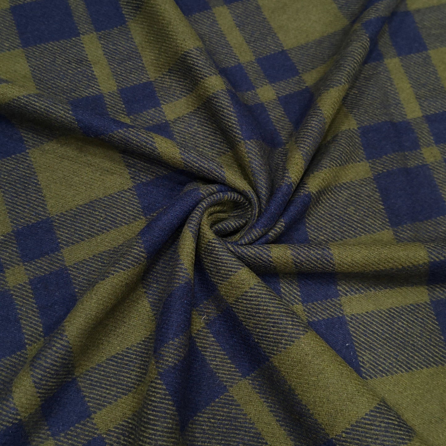 Azzurro Bosco Check Fabric