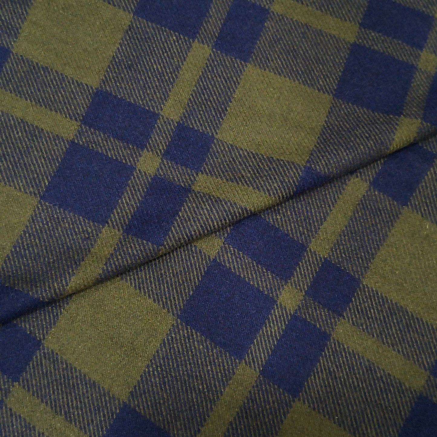 Azzurro Bosco Check Fabric