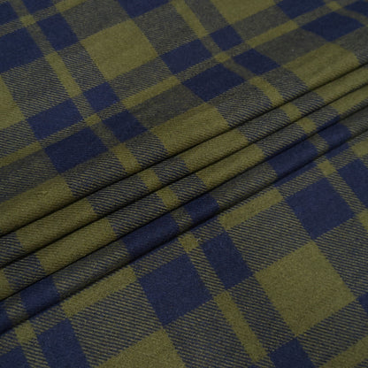Azzurro Bosco Check Fabric
