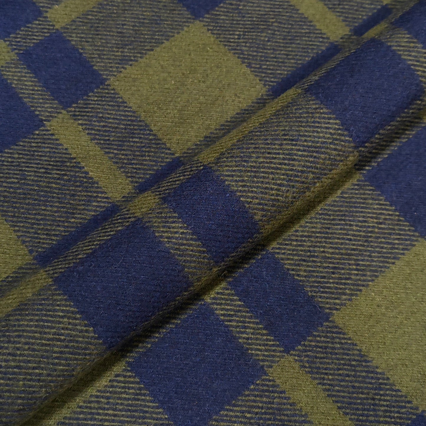 Azzurro Bosco Check Fabric