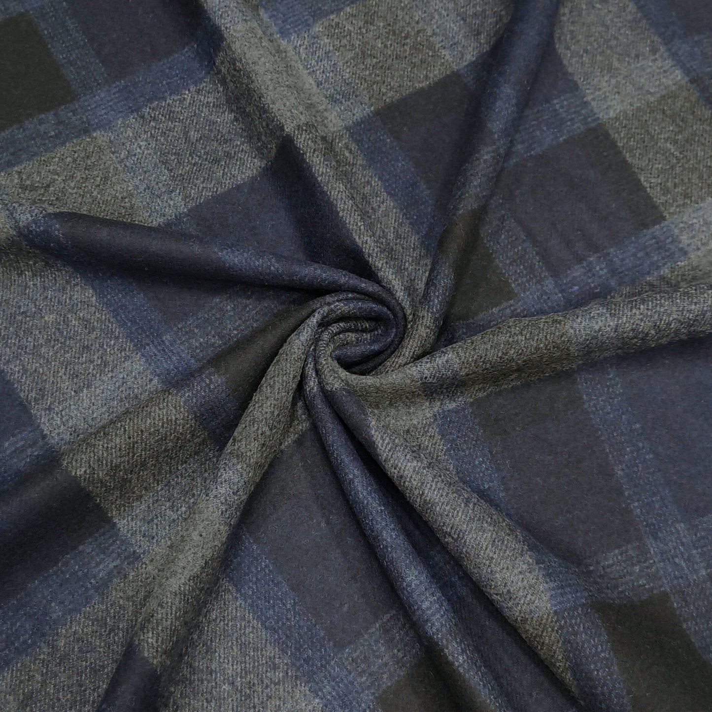 Velluto Mare Check Fabric