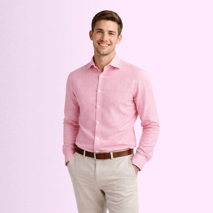 Rose Mist Linen Fabric