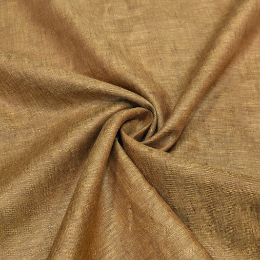 Cocoa Brown Linen Fabric
