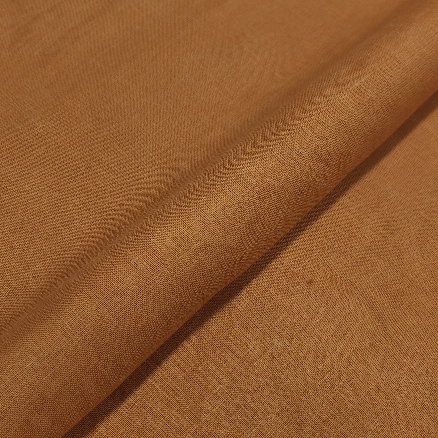 Burnt Caramel Linen Fabric