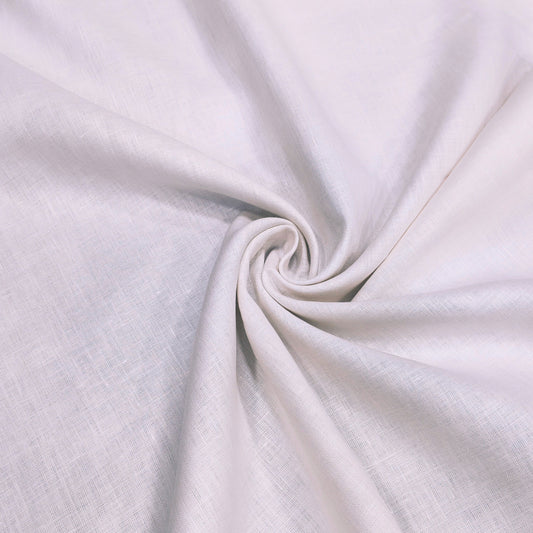Blush White Linen Fabric
