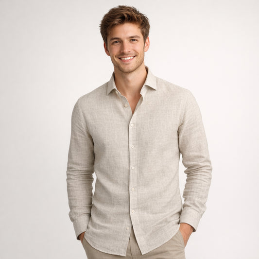 Silver Ash Linen Fabric