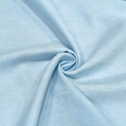 Aqua Sky Linen Fabric