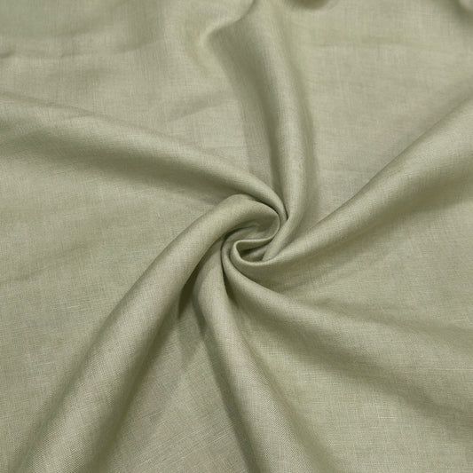 Olive Whisper Linen Fabric