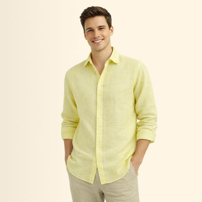 Airy Pistachio Linen Fabric