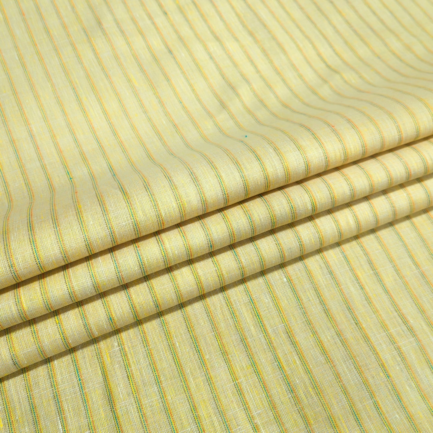 Sunbeam Multi-Stripe Linen Fabric