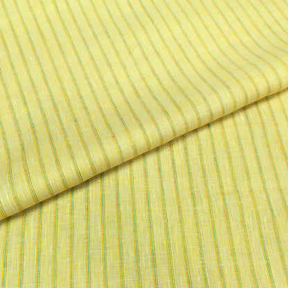 Citrus Meadow Stripe Linen Fabric
